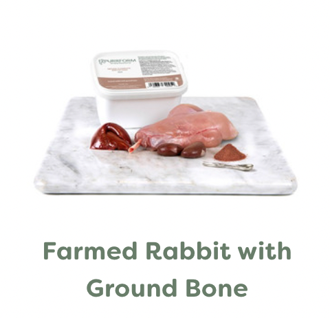 Rabbit with ground bone 450g tub