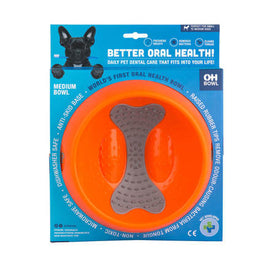 OH Dog Bowl - Orange - Medium 23cm