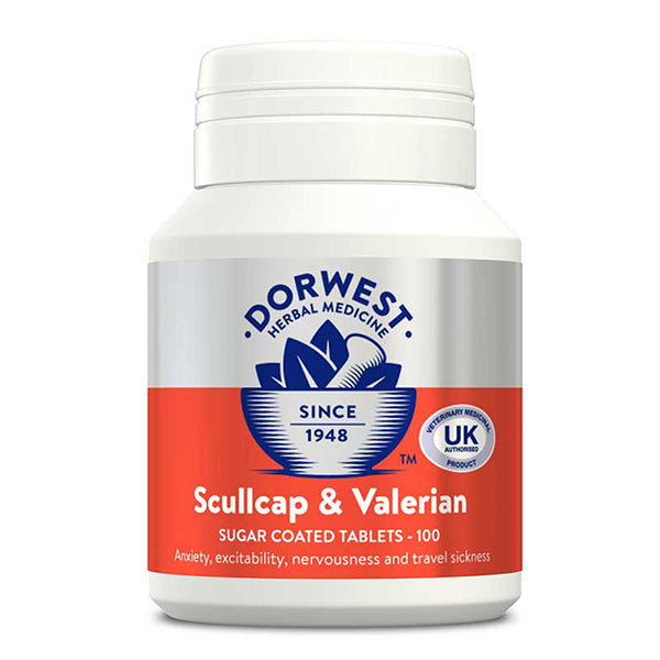 Dorwest Scullcap & Valerian 200 Tablets